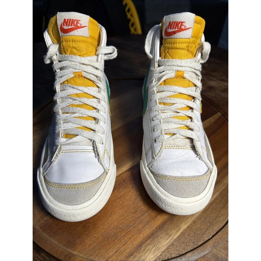 Nike Kids Blazer Mid 77 DD9528-100 Multicolor Lace-Up Sneaker Shoes Size 4.5Y